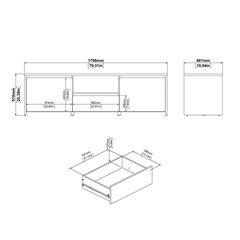 Next TV Unit With 2 Doors 1 Drawer