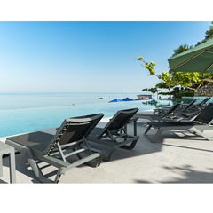 Sun lounger – Dark Grey
