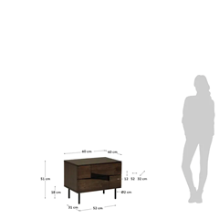 Cutt Walnut Sideboard 60X51CM