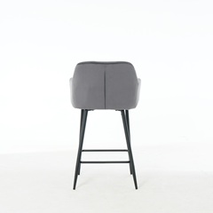 Dark Grey Barstool with Arms