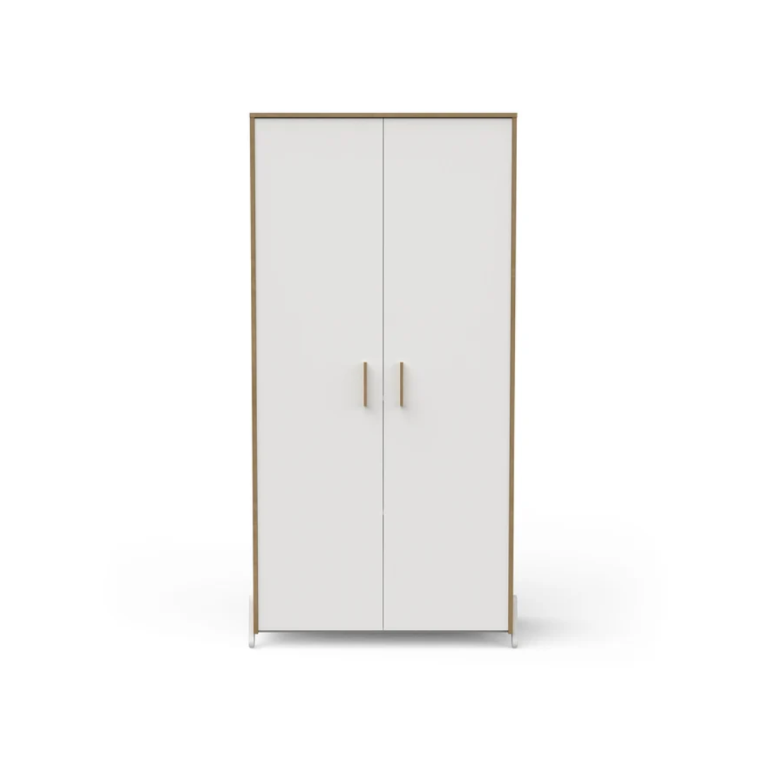 White 2 Door Wardrobe