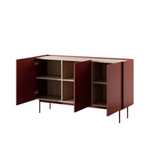 Sideboard 3 Doors – Ceramic Red & Linea Oak