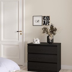 Naia Chest 3Drawers Black