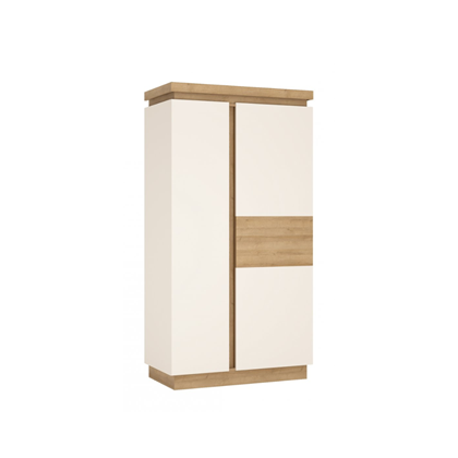 2 Doors Wardrobe – Riviera Oak Light & Alpine White