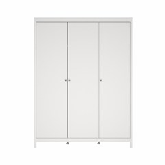 Wardrobe Madrid 3 Doors - White