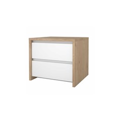 Next Nightstand 2 Drawers -Jackson Hickory & White