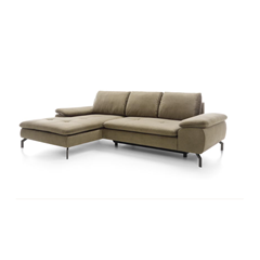Corner Sofa Bed with Chaise Left 265cm – Olive