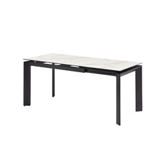 Dining Table Extendable 120-170x80x76cm - Ceramic White