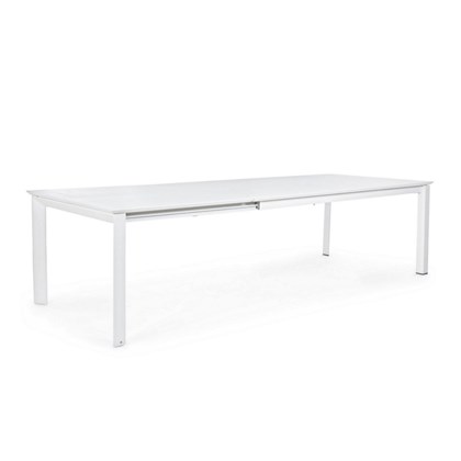 Extendable Table  White Aluminium 200-300x110