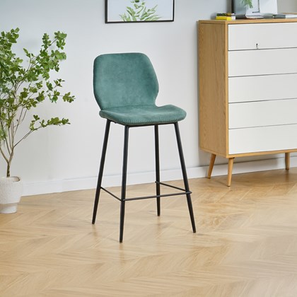 Barstool Microfiber Blue