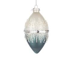 Show White Avio Blue Glass