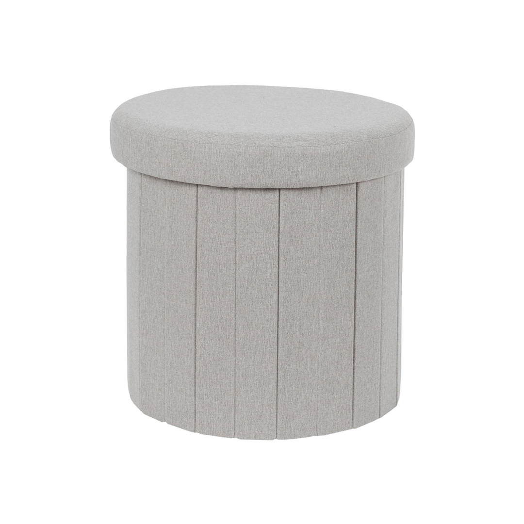 Foot stool Box Foldable Grey Pills