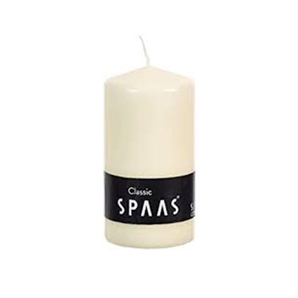 Spaas Pillar Candle In Ivory 8 X15 Cm