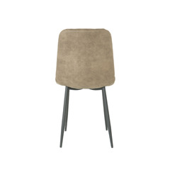 Dining Chair Brown Microfiber