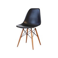 Dining Chair PP Wood - Black