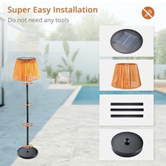 Solar Floor Lamp H102cm