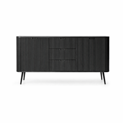 Sideboard 2 Doors 3 Drawers – Black