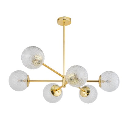 Ceiling Lamp 6 Panels - Gold