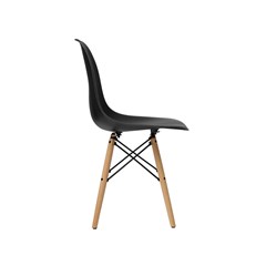 Dining Chair PP Wood - Black