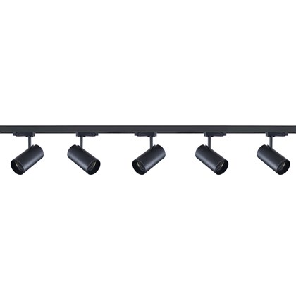 Complete Track Set 2 Meter with 5 Spotlights - Black