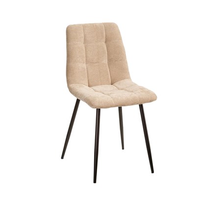 Chair Beige Fabric Metal