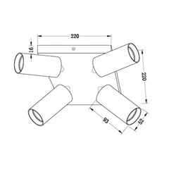 Lux Quad White Spotlight
