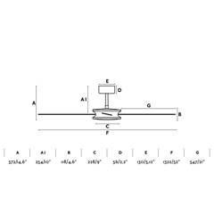 Ceiling Fan L - Brown & Walnut