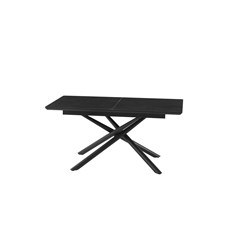 Black Matt Extendable Dining Table