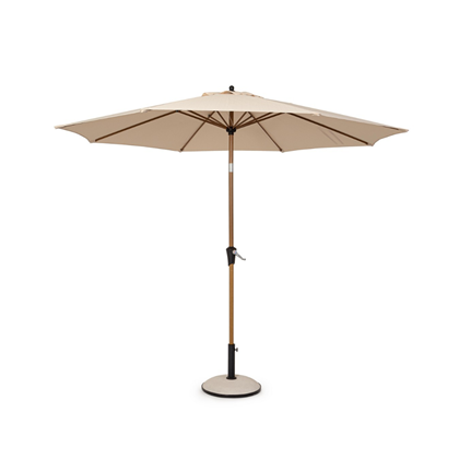 Natural - Beige Outdoor Parasol 3M W-Tilt
