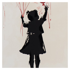 Ballon Girl Acryl Painting 60X90