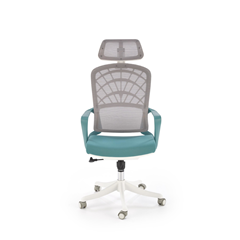 Office Chair Adjustable – Turquoise & White