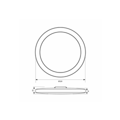 LED Ceiling Light SIRI - 24W 4000K IP44