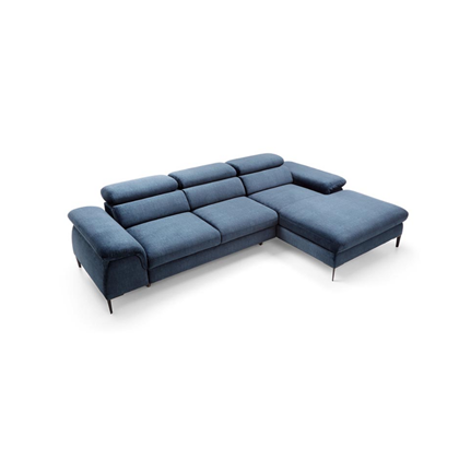 Corner Sofa Bed with Chaise Right – Blue