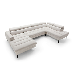 Corner Sofa Bed Chl Left – White