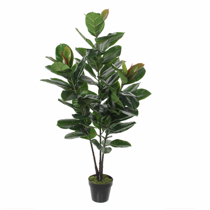 Artificial Ficus Plant in Pot Green H130xD50cm