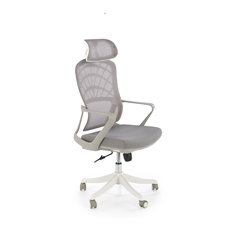 Office Chair Adjustable Grey White