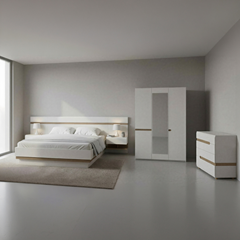Bedroom Set – Bed, Wardrobe, Chest & Bedside