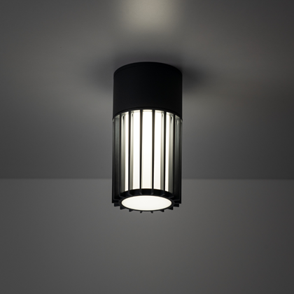Ribo Grey Ceiling Light – IP54, 1×E27