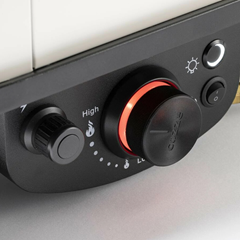 Gas Pizza Oven Rotating Stone and Door 17 Inch