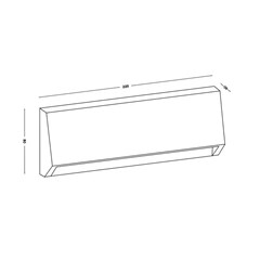 Plastic Wall Light - Down - 3.8W