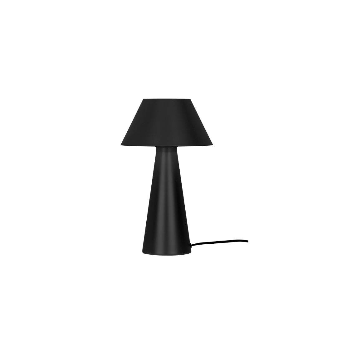 Black Steel Table Lamp – Modern Minimalist Design