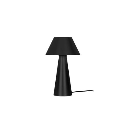 Black Steel Table Lamp – Modern Minimalist Design