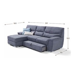 Sofa Bed Chaise Longue
