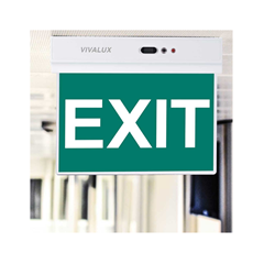 Salve LED Evacuation Sign – White