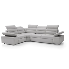 Corner Sofa Bed with Chaise Left 225cm – Light Grey