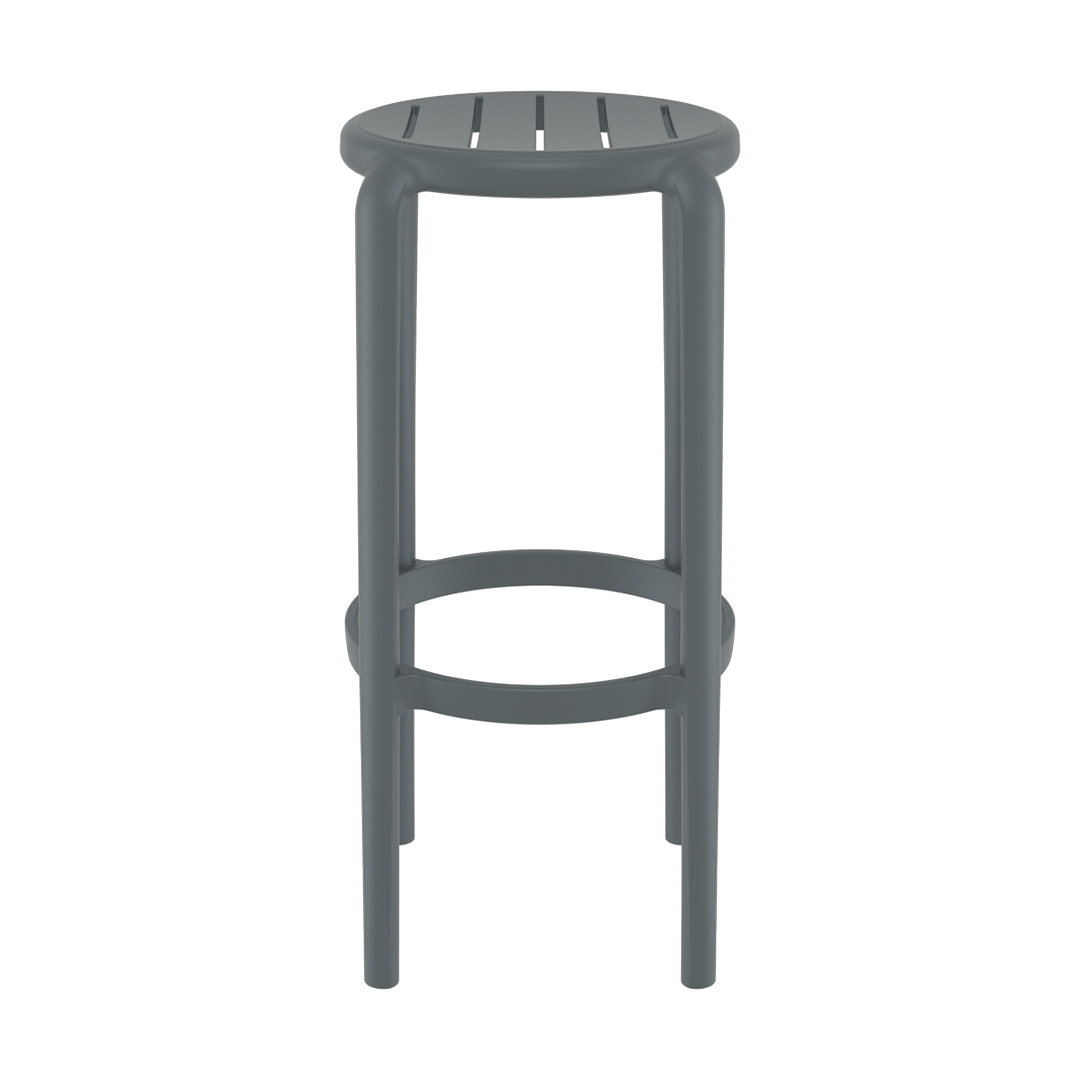 Bar Stool  Dark Grey  75Cm