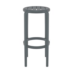 Bar Stool  Dark Grey  75Cm