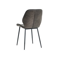 Dining Chair Microfiber Dark Grey