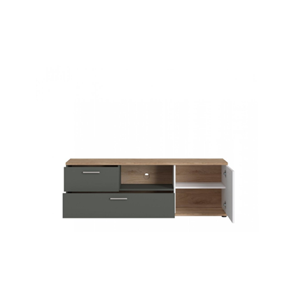 Chest Of Drawers – Grey Graphite/White/Oak