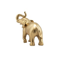 Golden Elephant Sculpture 26x12x22 cm